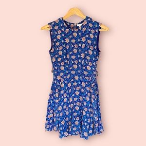 H&M Blue Floral Circle Dress - Sz 2